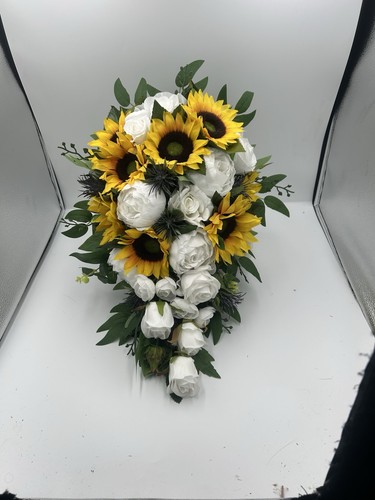 Sunflower teardrop bridal - teardrop,