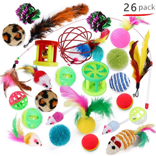 26pc cat toy set - cat, interactive