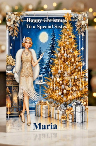 Personalised christmas card - personalised,