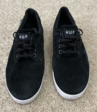 Huf Skate Shoe Black Suede With White Sole Size 7