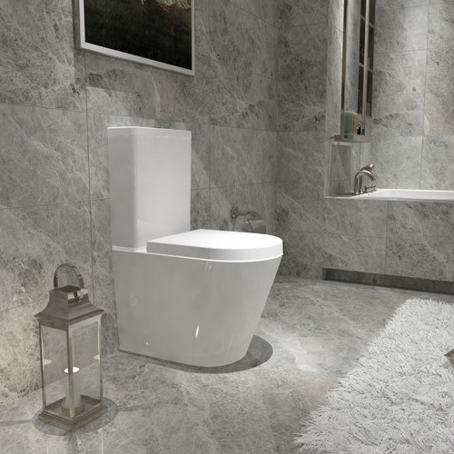 Bathroom rimless close coupled - bathroom,