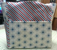 Nautical Compass Stripe Boat