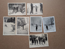 7 OLD PHOTO WOMEN SKIING SPORT