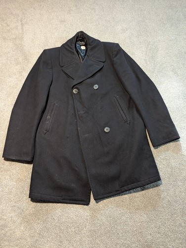 Navy jacket mens 42xl black - us,