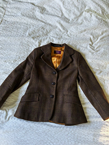 Foxley brown tweed - tweed, orange