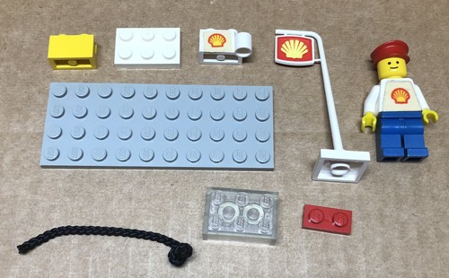 Lego 301 shell gas station - shell,