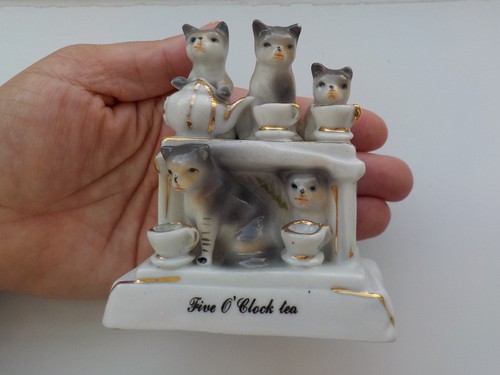 Antique 1880 porcelain five - antique, 1880's