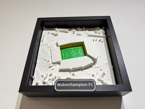 Framed map wolverhampton - 3d,