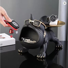 Resin bulldog dog statue with - resin,