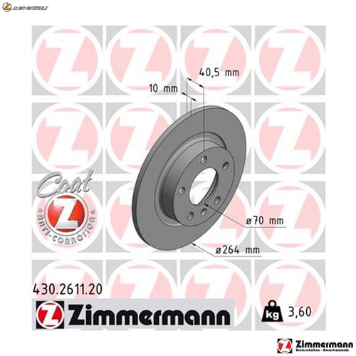 Brake discs 430 - 2x, 430.2611.20