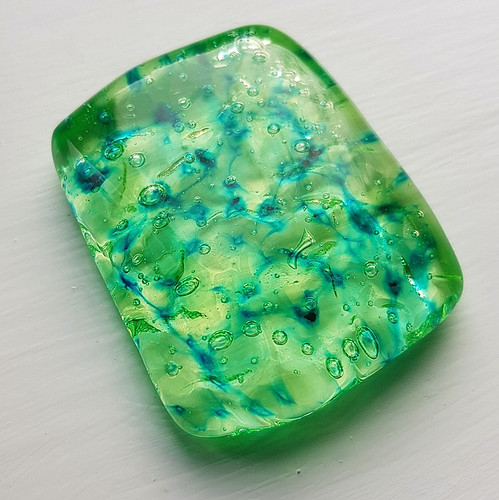 One hand made - uranium, glass