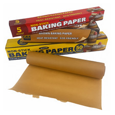 Baking Paper Parchment Paper Roll Greaseproof Unbleached Premium Quality 50m