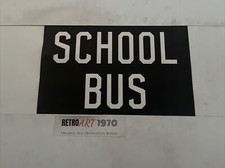 School Bus - Manchester 3/69 Destination Bus Blind 24” Gift Old Trafford