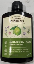 Green Pharmacy Anti-Cellulite Massage Oil 200ml Lime Cypress Juniper Almond Oils
