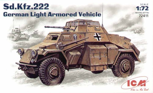 Icm 72411 german - icm, sd.kfz.222
