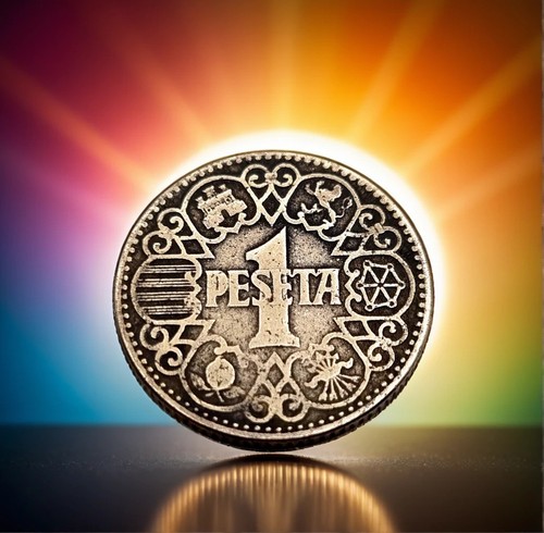 Spain peseta coin - 1, great
