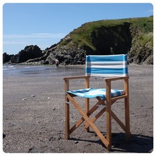 Wooden Director's Chair  Folding Chair For Beach Picnic Garden Patio - St Ives