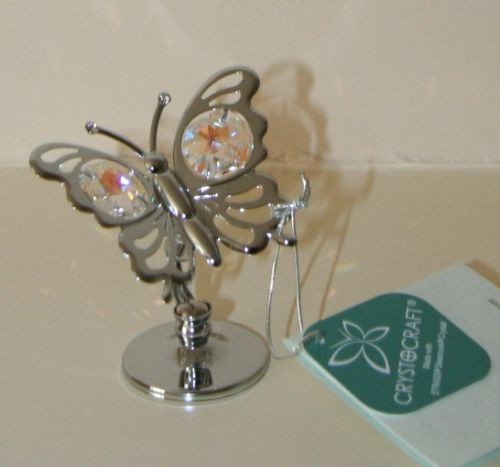 Crystocraft butterfly ornament - crystocraft,