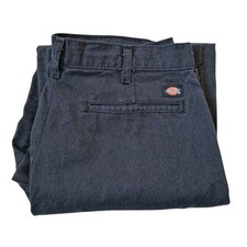 Dickies Carpenter Trousers W32 L32 Black Straight Leg Work Duragellble Flexible 