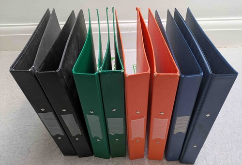 Eight ring binders 2 - a4, 2-ring