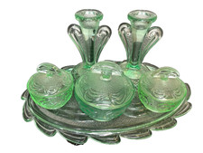 Art Deco 1930s Bagley  green