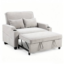 2 Seater Sofa Bed Grey Living