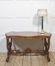 Walnut hall table carved - hall, |