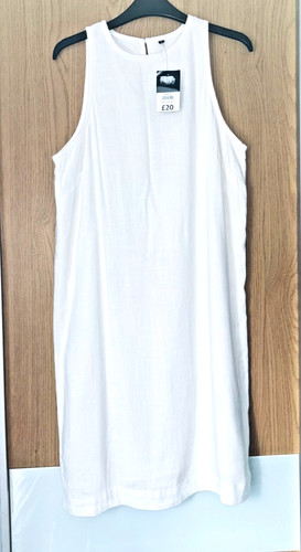 Bnwt white dress linen - bnwt, viscose