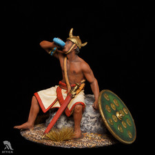 Sherden warrior at rest 54mm Painted Tin Toy Soldier Pre-Sale | Collectible