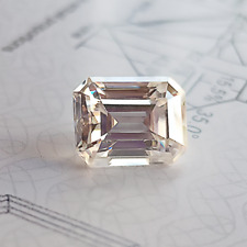 CERTIFIED EMERALD CUT LOOSE MOISSANITE STONE D COLOR GEMSTONES FOR RING /JEWELRY
