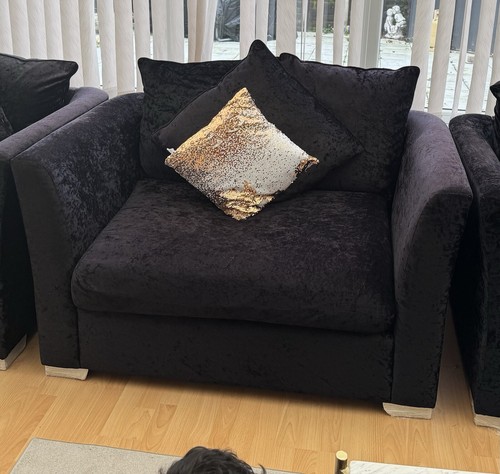 Velvet sofa set - (2, seater)