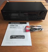 DENON DRM-740 3 Head - Stereo Cassette Tape Deck, VGC, including manual 