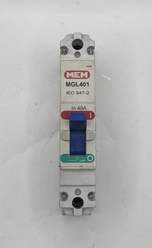Mem mccb 40amp single pole - single,