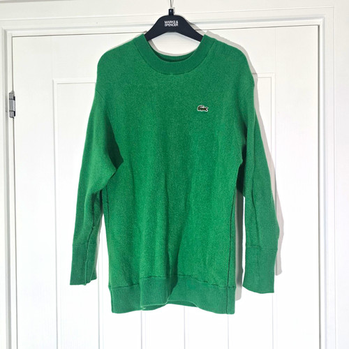 Lacoste green knit crew - lacoste,