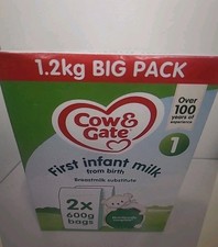 Cow & Gate - First Infant Milk - 1.2kg BIG PACK - 2x 600g Bags