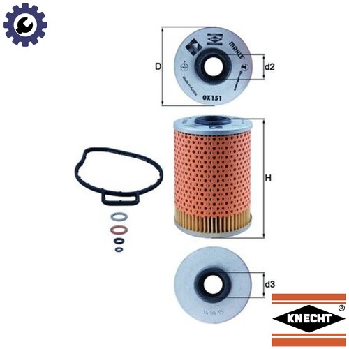 Oil filter 151d for bmw - oil,