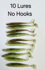 Red Olive 10 Shad Paddle Tail