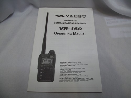 Yaesu 160 operation manual - yaesu,