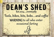 Funny Workshop Shed Metal Sign