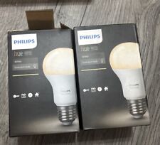 X2Philips Hue E27 LED Smart Bulb 806 Lumen - Warm White- New