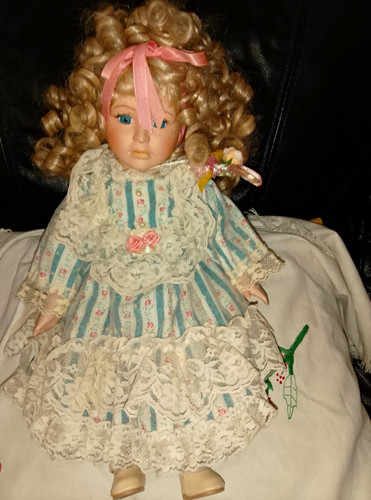 Porcelain doll - porcelain,