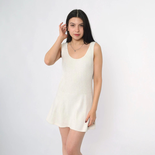 Vintage 60s knit tennis dress - 60s,