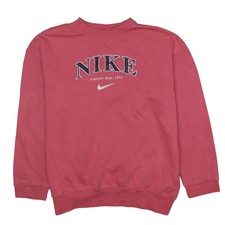 Nike 90's Center Middle Swoosh Crew Neck Sweatshirt Large Pink