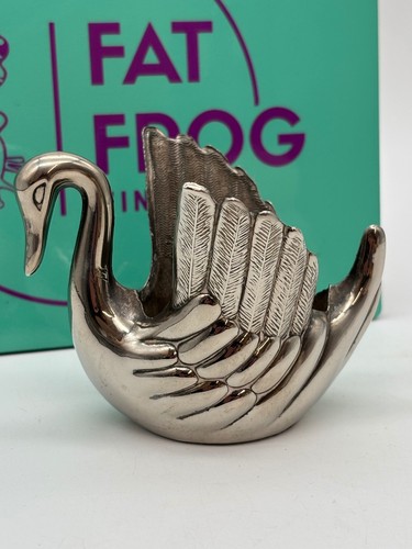 Vintage silver swan - silver,