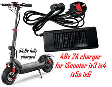 Electric Scooter Charger iScooter ix3 ix4 ix5s ix6 48v 2A charger with fan