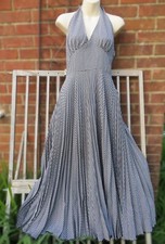 madeleine gingham check halterneck dress UK 8 /10 tall - Marilyn Monroe style