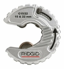 RIDGID 57018 15mm & 22mm 2-in-1 C-Style Small Plumbers Copper Pipe Tube Cutter