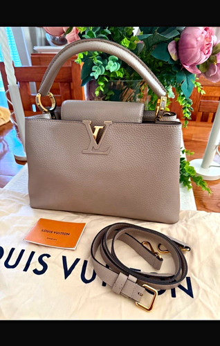 Louis vuitton taupe pebbled - vuitton,