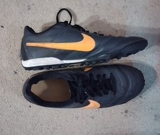 Boys black Nike football boots