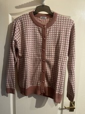 Damart Pink And Cream Dogtooth